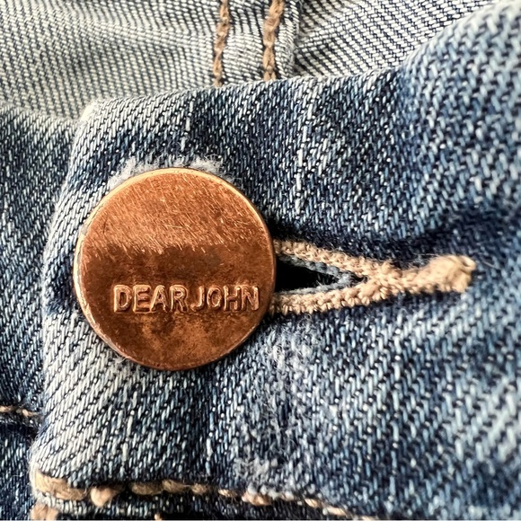 🌼 $5 Dear John Joyrich Comfort Skinny Midrise Jeans slightly distressed size 25 - Picture 6 of 11